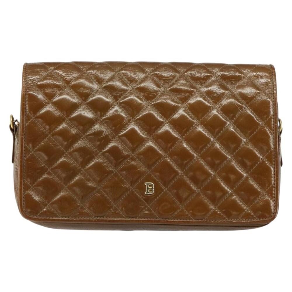 Bally Vintage Chain Quilted Patent leather
